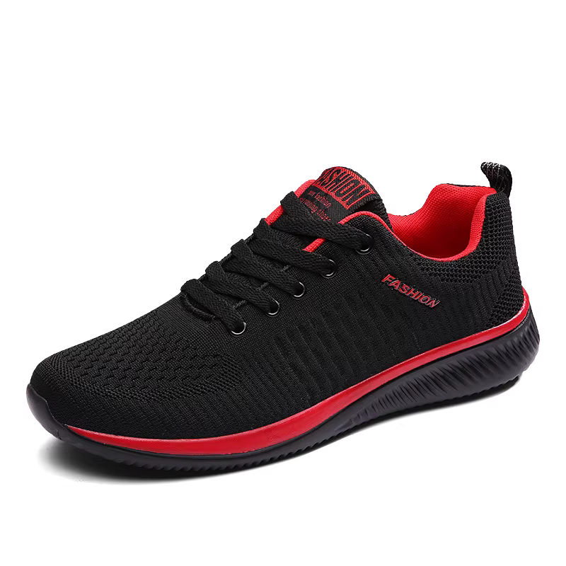 Hommes course marche tricot chaussures mode décontracté