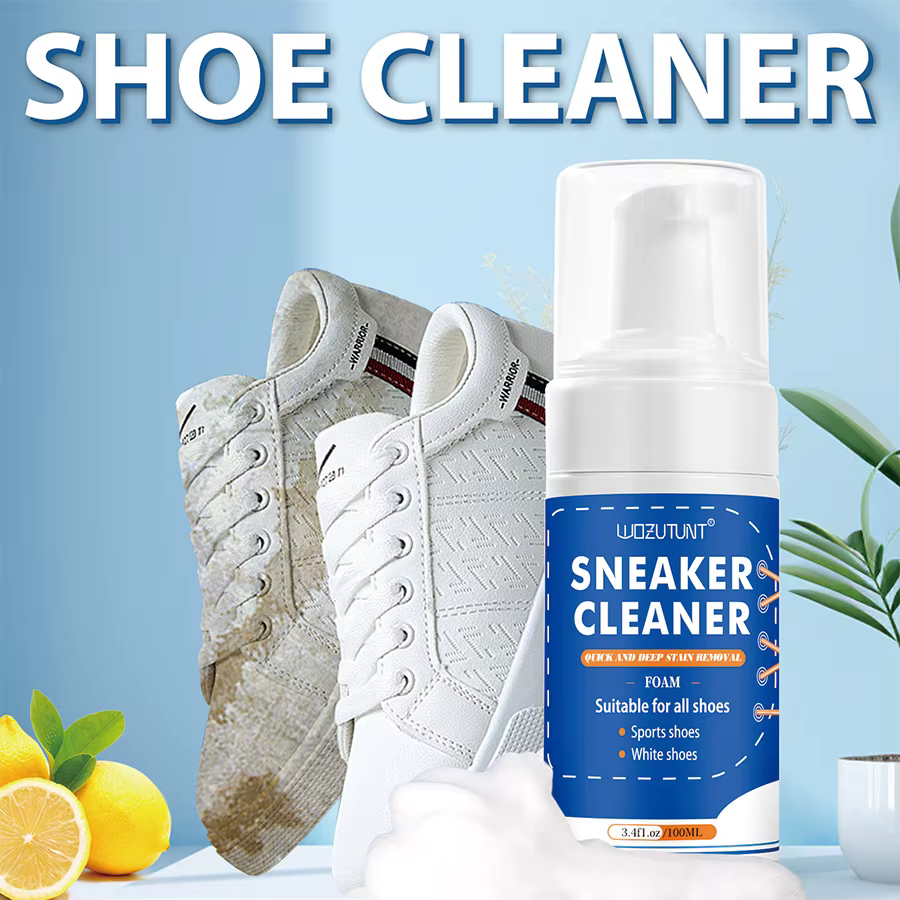 Nettoyant pour chaussures blanc