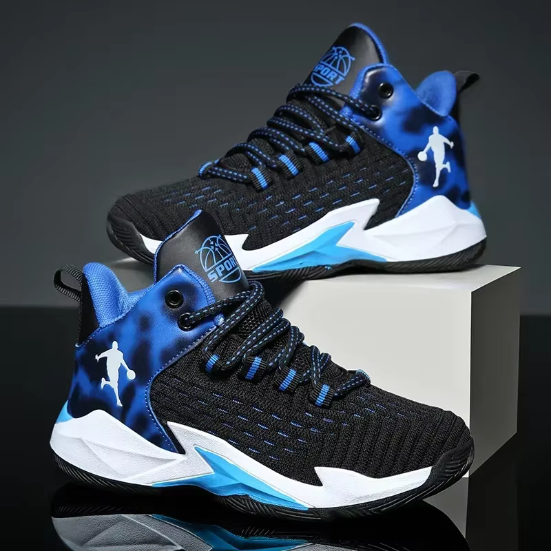 Chaussures de basket-ball respirantes et confortables pour enfants