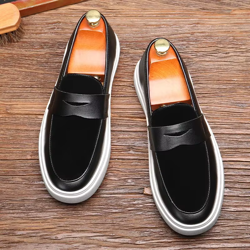 ChimKorean-Chaussures décontractées pour hommes avec semelle optique