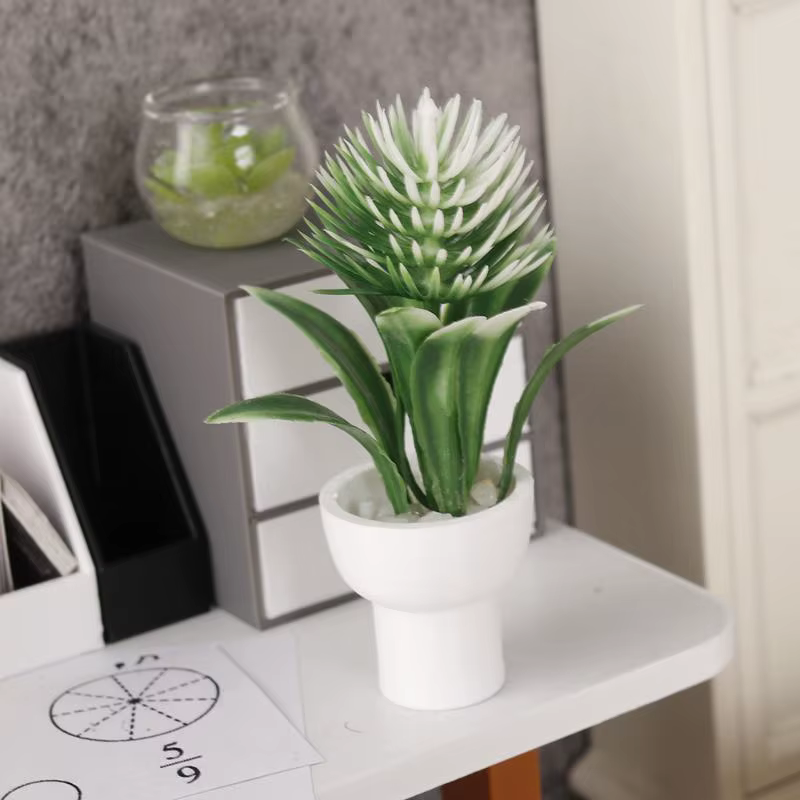 Mini plantes artificielles en pot sans entretien, verdure artificielle réaliste pour la table d'entrée, la décoration de la maison