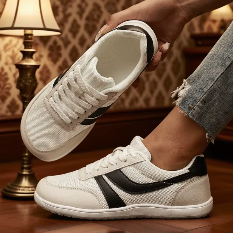 Chaussures à bout large pour femmes baskets pieds nus décontracté