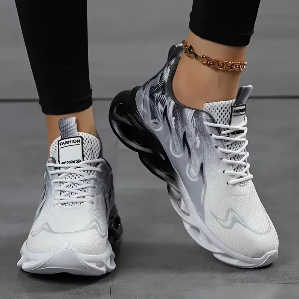 Femmes dames marche Tennis chaussures sans lacet léger décontracté course baskets semelle souple confortable formateurs Zapatos De Mujer