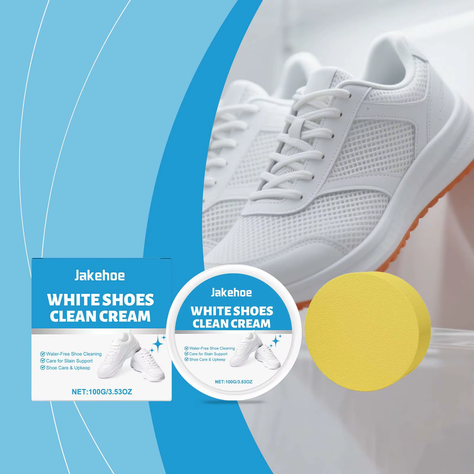 Crème Nettoyante Blanche pour Chaussures