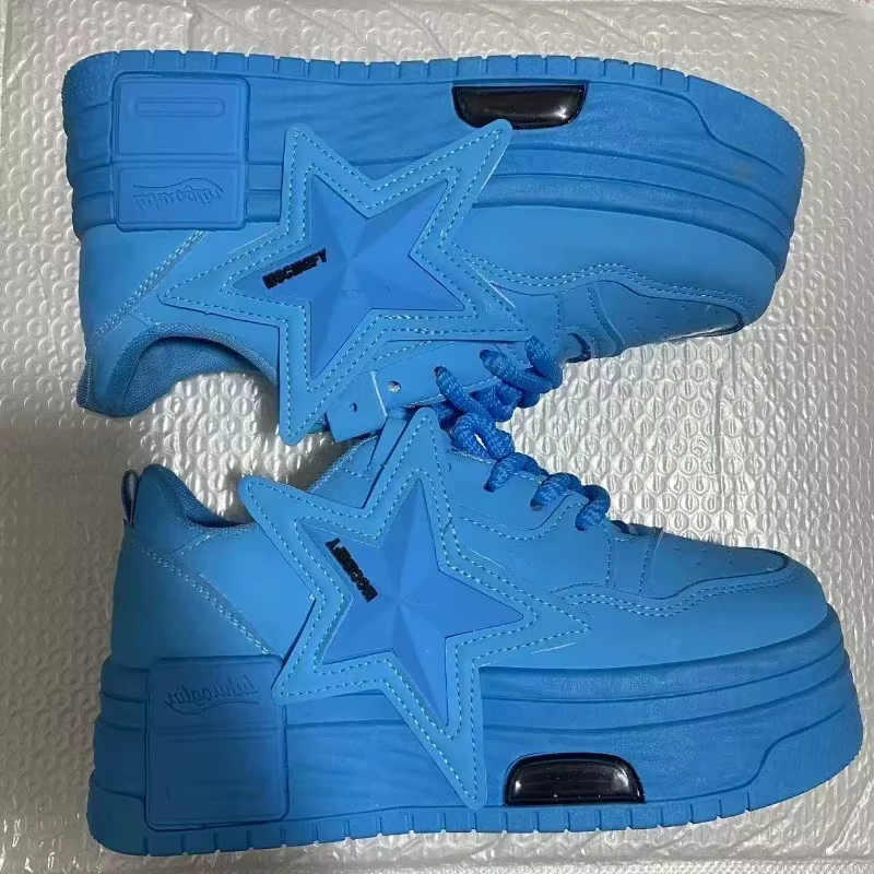 Tendance femmes grosses baskets nouvelle mode doux chaussures décontractées exquise dentelle