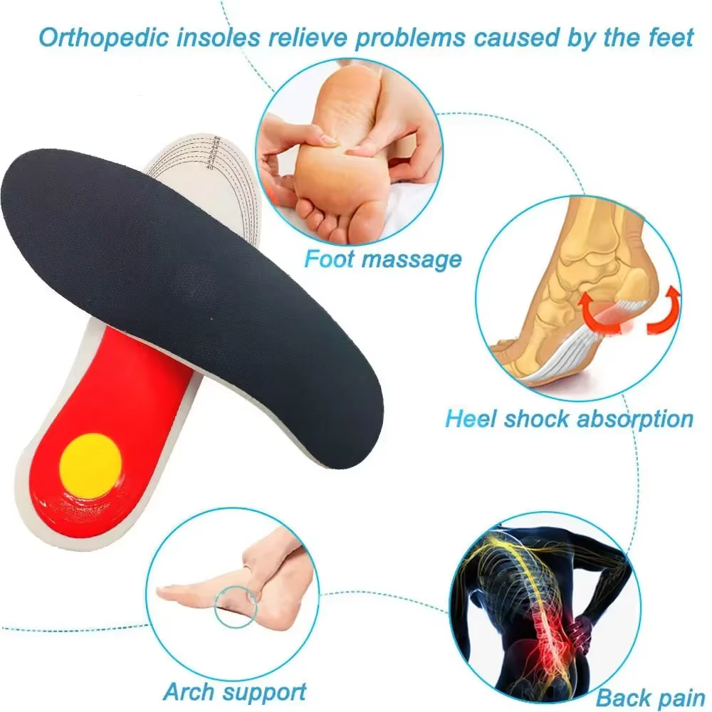 Semelles orthopédiques absorbant les chocs