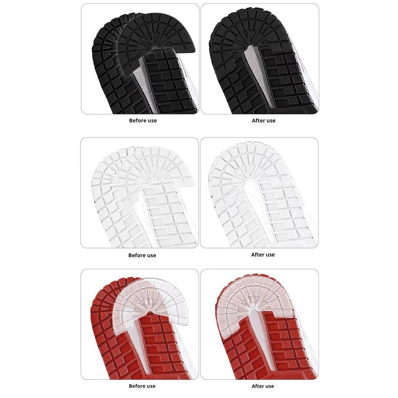 Coussinets de semelles de chaussures antidérapants