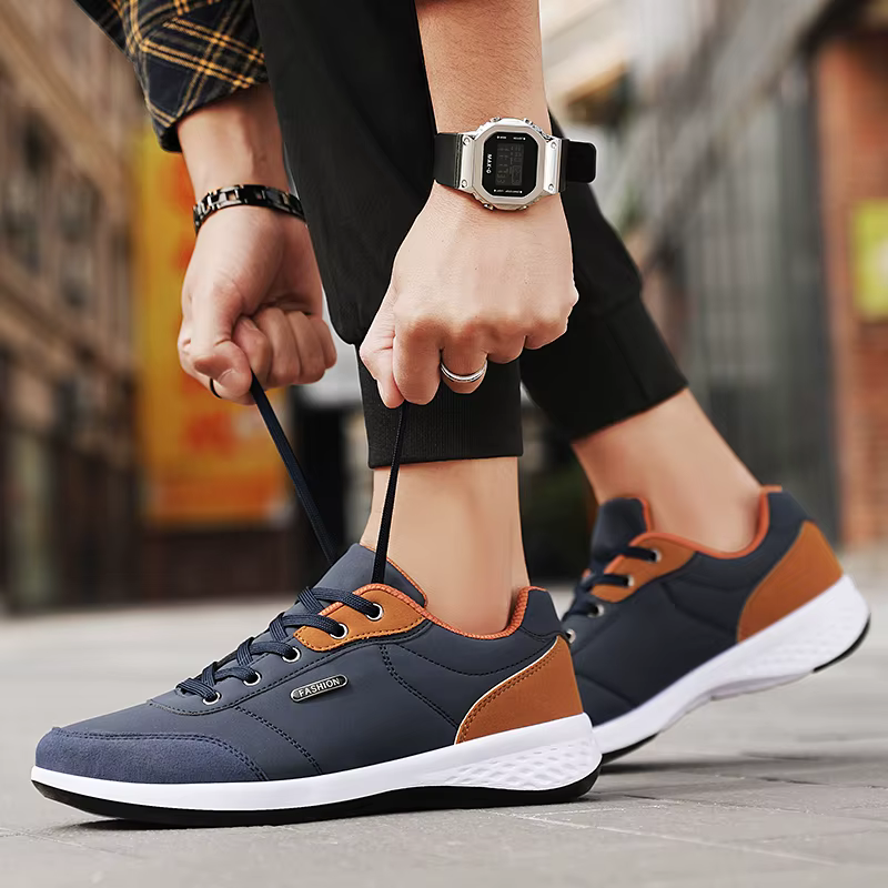 Nouveau Balan hommes chaussures en cuir Sneaker tendance