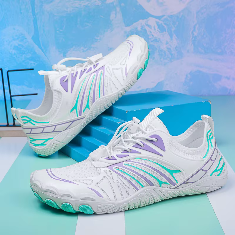 Chaussures de course aux pieds nus
