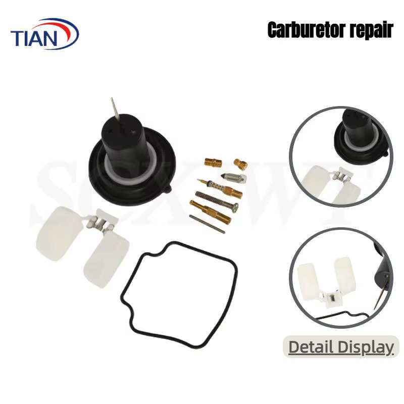 NOUVEAU Kit de réparation de carburateur de haute qualité : diaphragme à piston et flotteur – Indispensable pour l'entretien des motos et des motocross