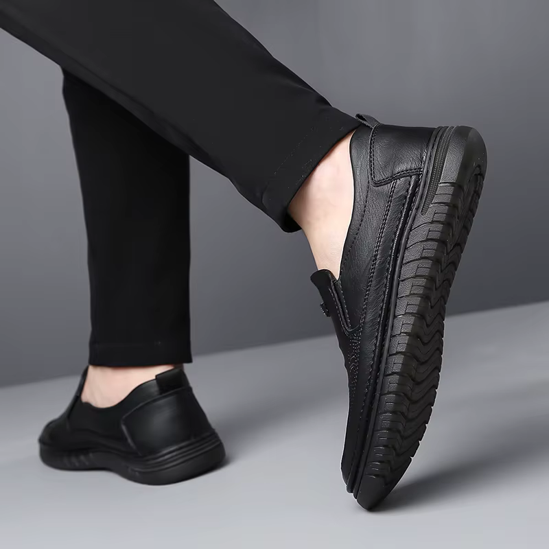 Mocassins en cuir confortables pour hommes