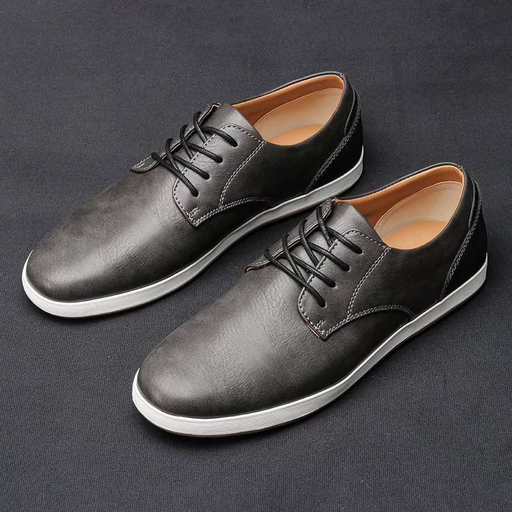 Baskets en cuir confortables à la mode pour hommes