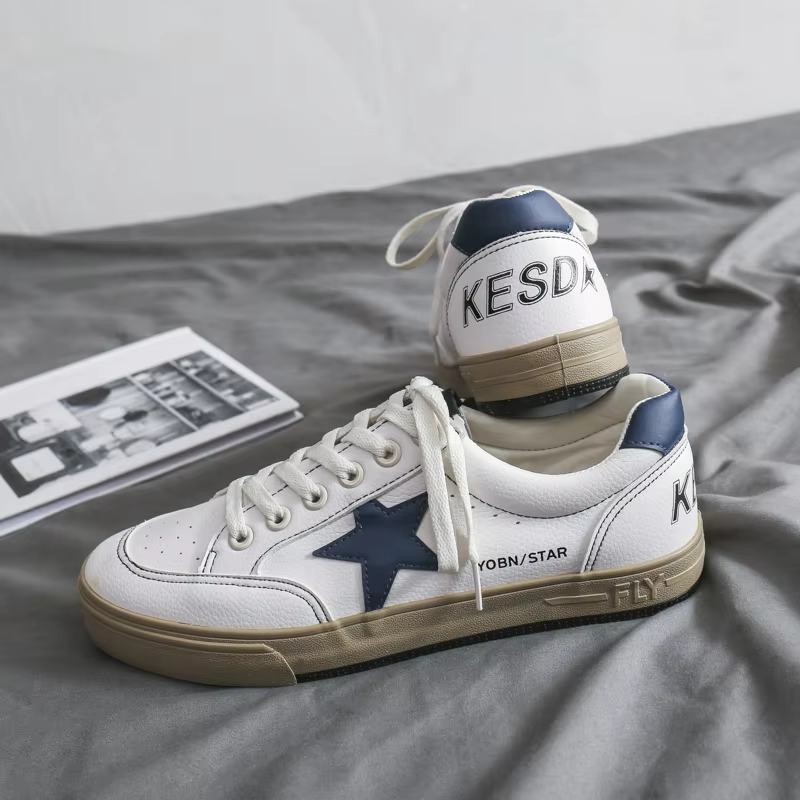 Chaussures de skate rétro blanches Star 2026 – Nouveauté été