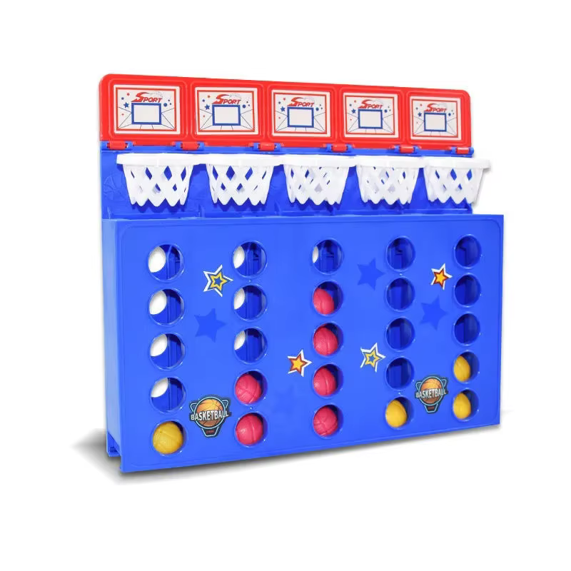 Jeu de tir au basket-ball avec balles rebondissantes, connectez 4 balles pour gagner, jeu de table, jeu interactif familial parent-enfant
