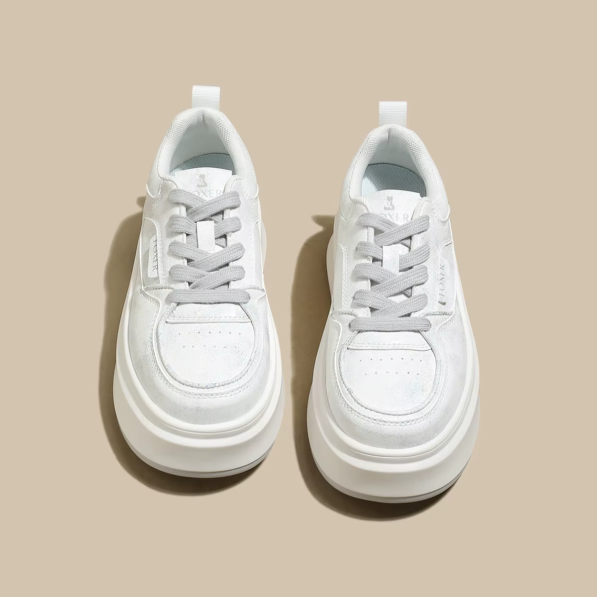 FOXER 2026 Printemps-Été – Baskets compensées pour femme à semelle épaisse