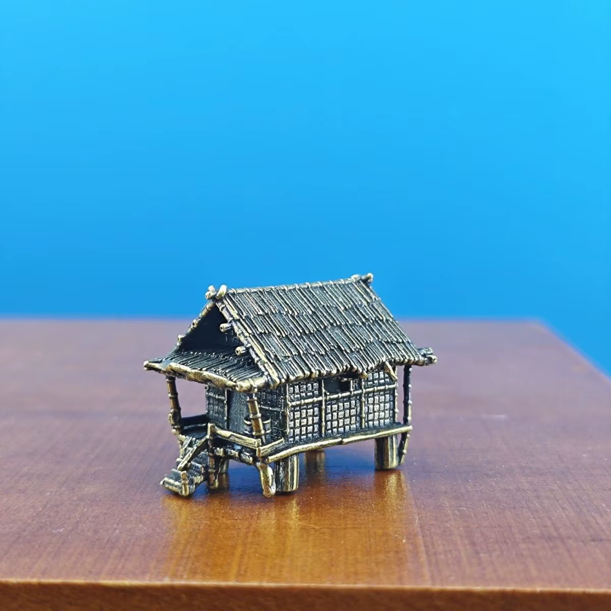 Modèle architectural ancien chinois, micro-paysage, rocaille artificielle, pierres étranges, ornements d'aquarium, chalet au toit