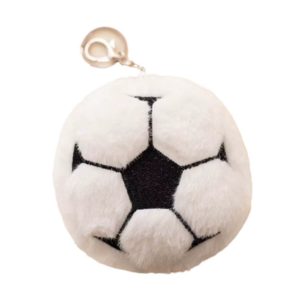 Porte-clés de basket-ball, Baseball, Football, volley-ball, Football, peluche douce, Simulation de Football