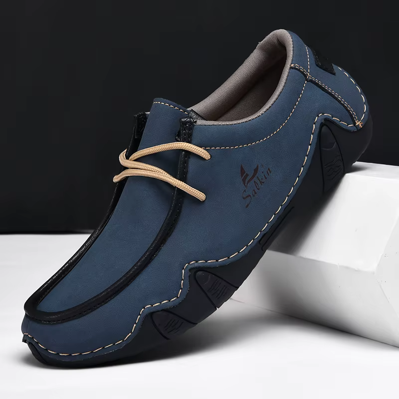 Nouvelle mode baskets femmes à la main en cuir décontracté