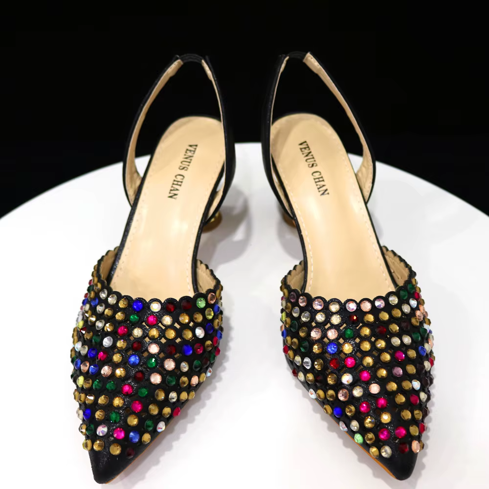 Venus Chan-Chaussures de Mariage à Talons Hauts et Pointus INS
