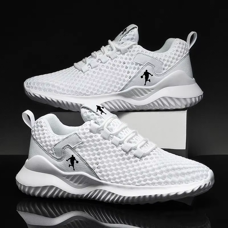 Hommes baskets blanc clair respirant chaussures De course