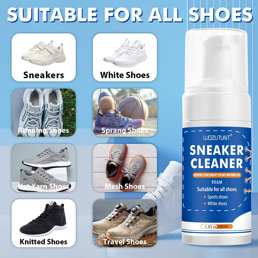 Nettoyant pour chaussures blanc