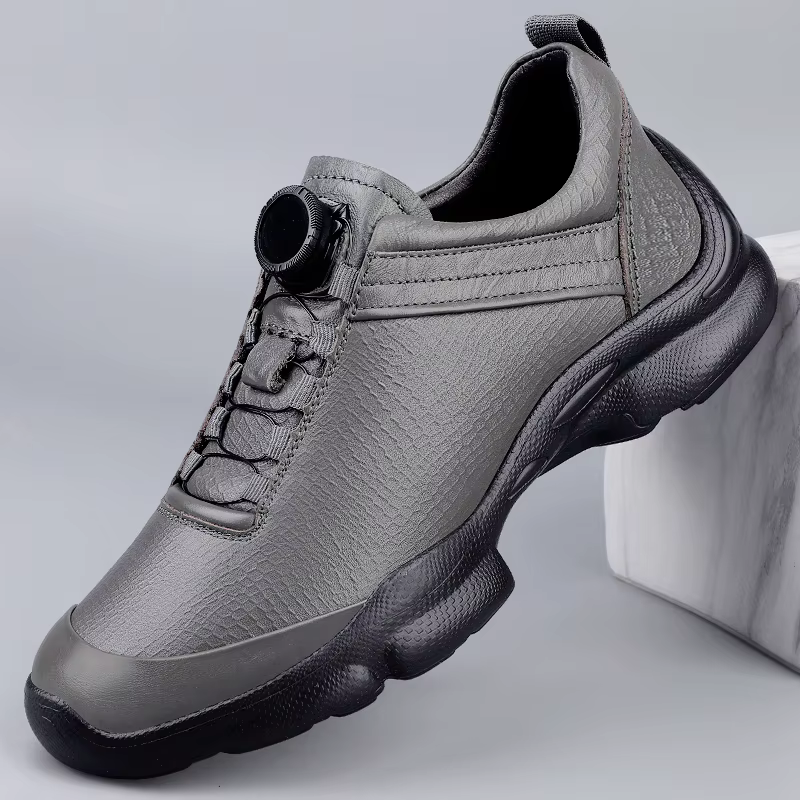 Chaussures de sport pour hommes en cuir véritable