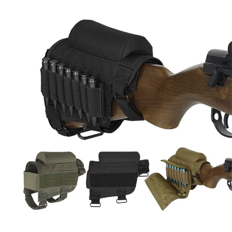Kit d'accessoires de chasse pour fusil, sac de soutien des joues, pochette de Stock de fesses, sac de Support de balle