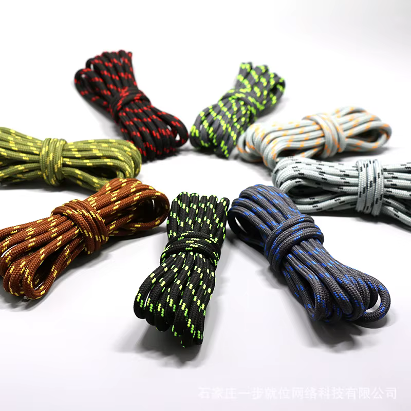 Lacets Ronds Lumineux pour Chaussures de dehors