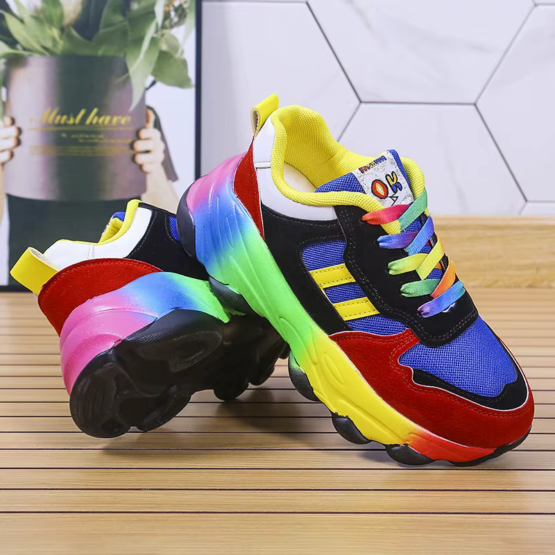 Mode femmes baskets chaussures de course Feminino coloré décontracté confort à lacets