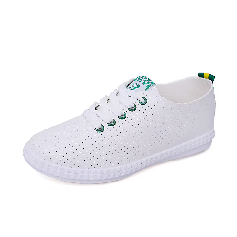 Chaussures plates décontractées à plateforme pour femmes, été 2026, baskets blanches respirantes, chaussures plates pour femmes, chaussures à lacets à plateforme, grandes tailles 41