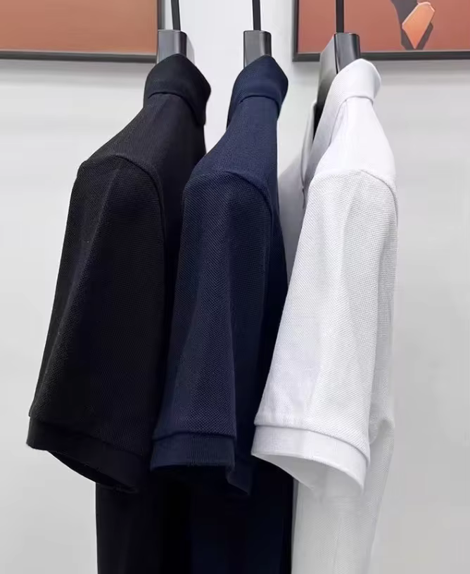 Polo-shirts America Retro Street Minimalist and Fashionable Hip Hop Y2K Print Polo Shirt Men's Polo Summer