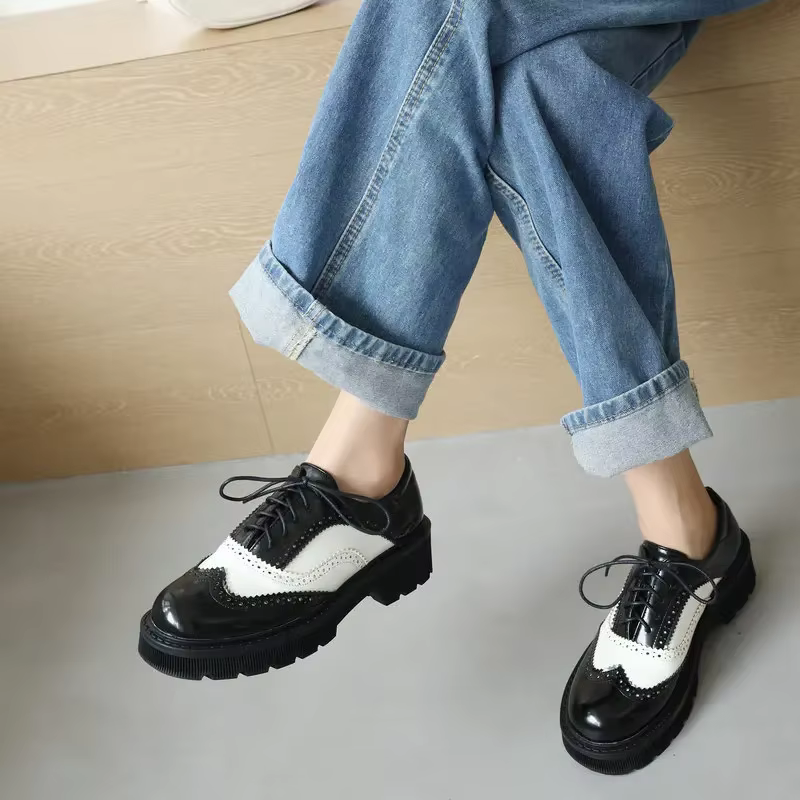 Chaussures plates Vintage rétro pour femmes