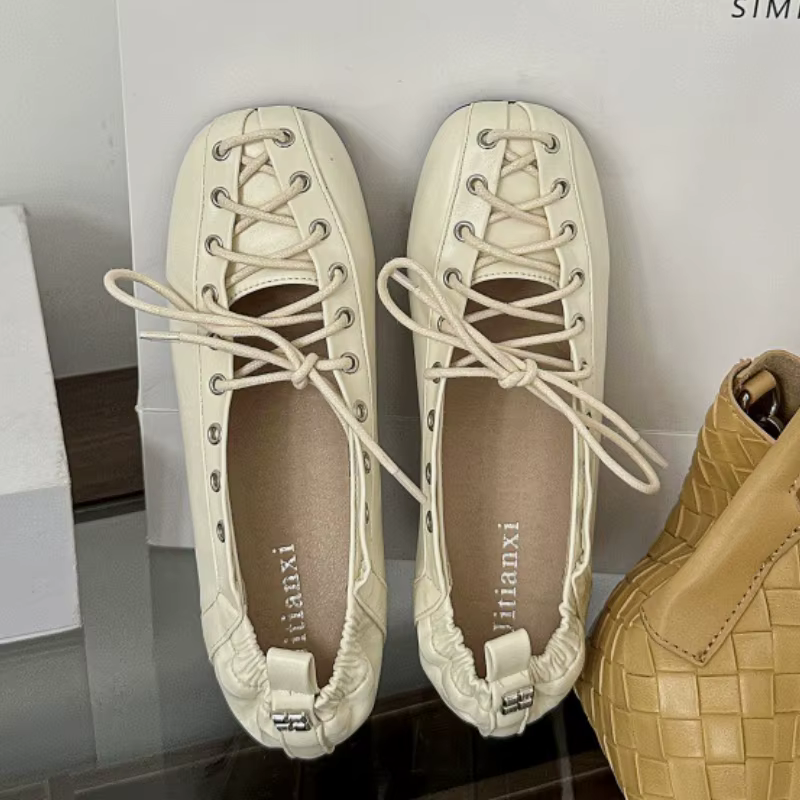 Chaussures de créateur rétro croisées pour femmes