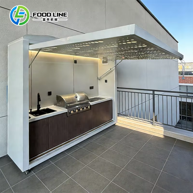 Fabricants d'armoires de cuisine d'extérieur, cuisines d'extérieur, designs de cuisines d'extérieur