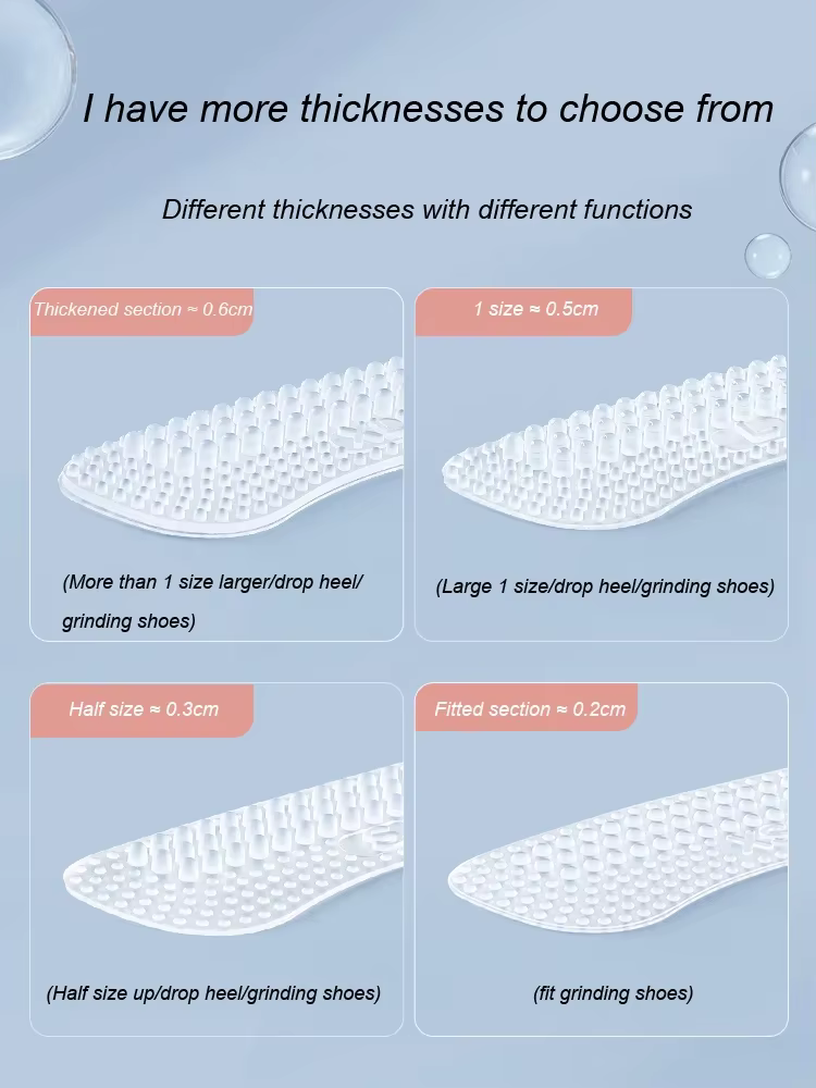 Autocollants de talons en silicone coordonnants pour femmes et hommes