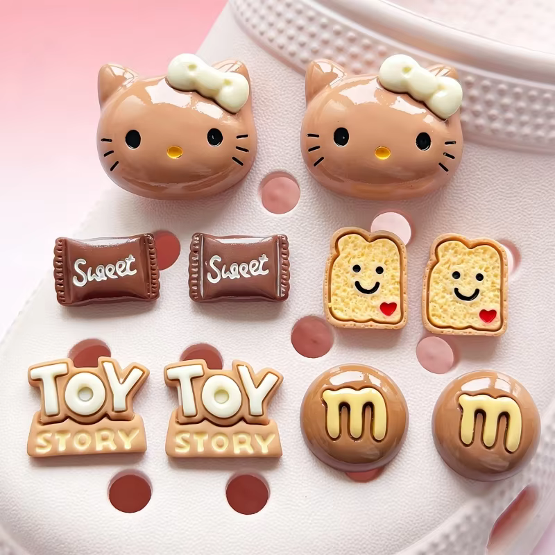 Ensemble de breloques pour chaussures Kawaii Hello Kitty