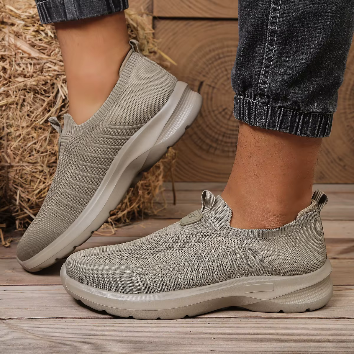 Chaussures décontractées pour hommes en EVA solide - Semelle légère et souple