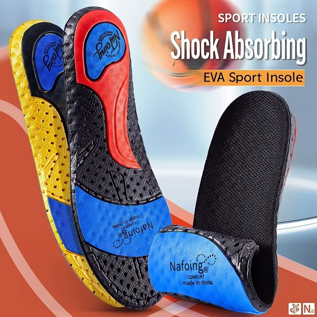 Semelles intérieures de Sport pour pieds, Inserts d'absorption des chocs souples, modèle orthopédique pour fasciite plantaire, chaussures pour hommes et femmes
