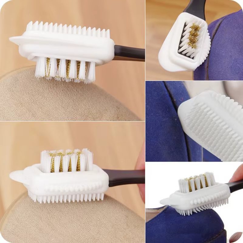 Nouvelles bottes en daim brosse à chaussures moelleuses pour baskets