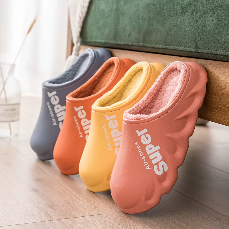 Kidmi hiver fourrure chaussures pour hommes classique extérieur imperméable moelleux pantoufles pour femmes mode peluche maison chaussure avec pantoufle rembourrée