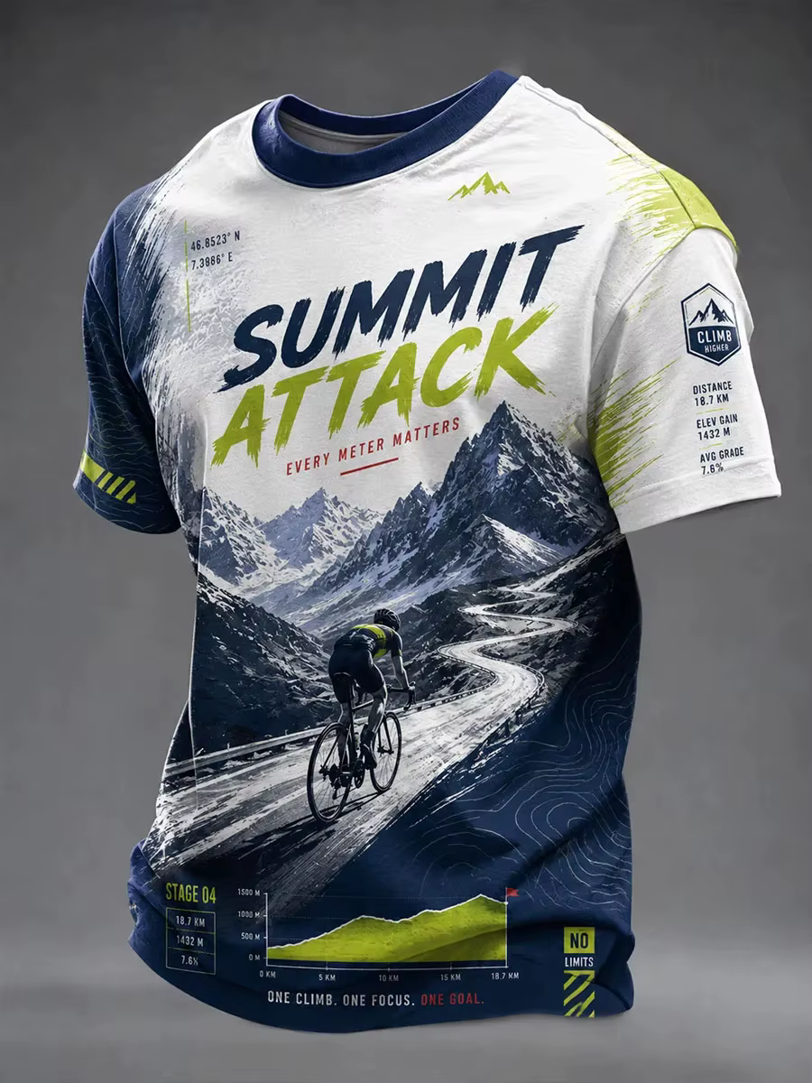 T-shirt de cyclisme style français pour hommes et femmes, imprimé 3D, décontracté, sportif, séchage rapide, respirant, manches courtes, pour l'extérieur, été