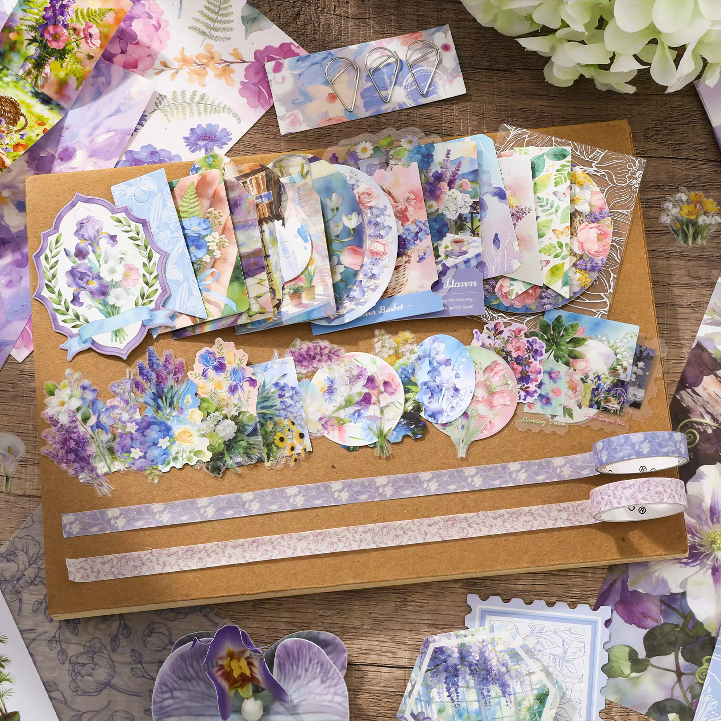 Kit de fournitures pour scrapbooking, ensemble de journal A6 avec autocollants, papiers décoratifs, ensemble cadeau complet DIY pour journalisation et scrapbooking