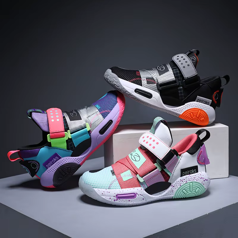Chaussures de Basket Légères pour Enfant Garçon et Fille, Baskets d'Extérieur, Nouvelle Collection 2024