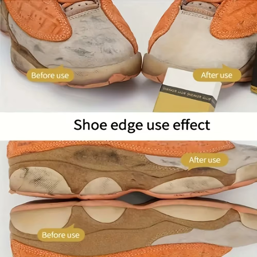 Nettoyant portable pour chaussures en daim et cuir – Gomme décontaminante imperméable