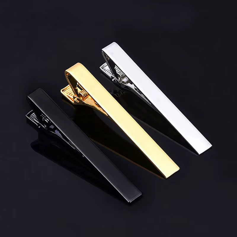 Pince à cravate accessoires de cravate cravates de Style de mode pour hommes ton métal fermoir à barre Simple fermoir pratique épingle à cravate pour pince à col pour hommes