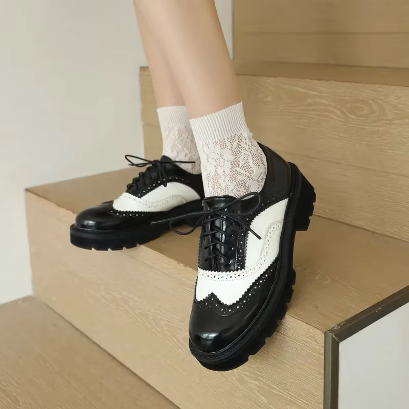 Chaussures plates Vintage rétro pour femmes