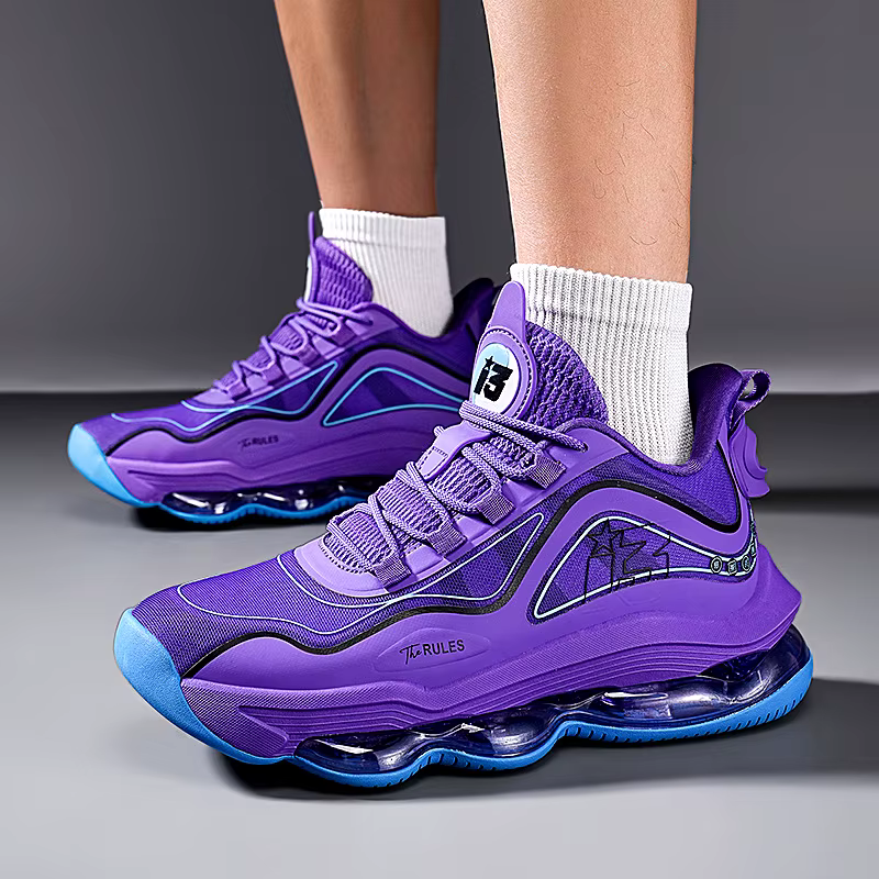 Chaussures de basket-ball pour hommes, respirantes, amortissantes, antidérapantes, résistantes à l'usure, chaussures de course, d'entraînement en salle de sport, baskets de basket-ball athlétiques pou