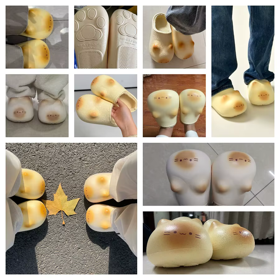 Pantoufles de créateur Kawaii Kitty pour femme