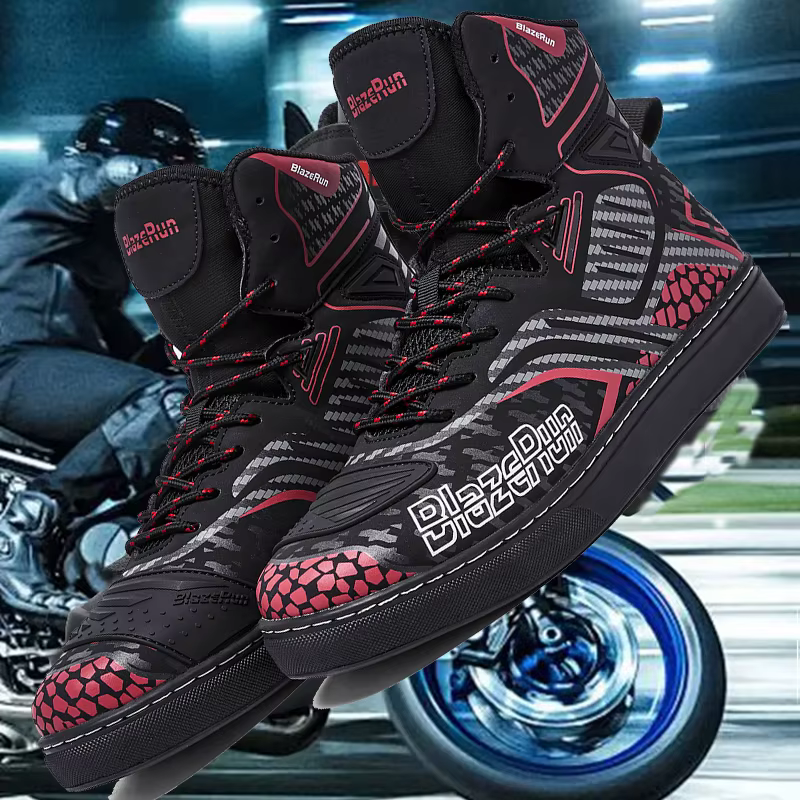 Chaussures de moto imperméables pour hommes