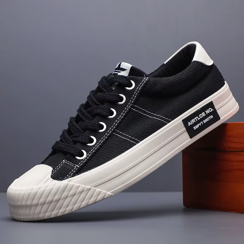 Chaussures Plates Légères Décontractées en Toile pour Homme